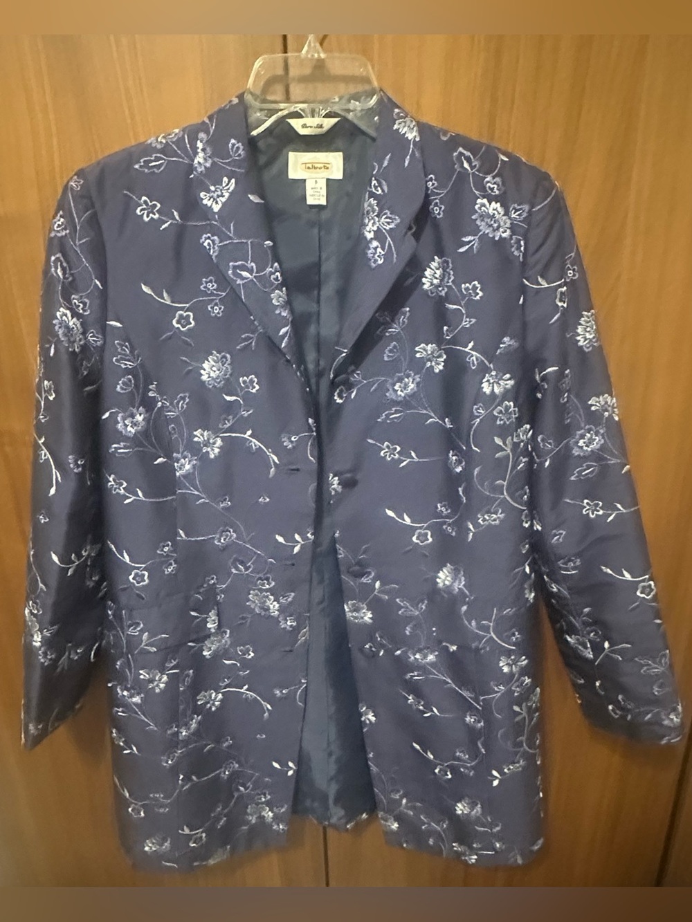 Talbots Floral-Embroidered Jacket